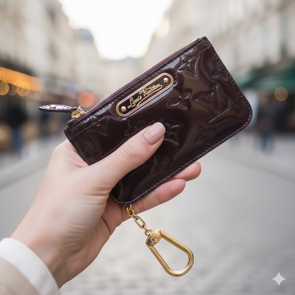 Louis Vuitton Handbags - Louis Vuitton coin purse vernis amarante key chain
